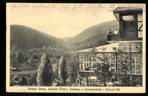 Ansichtskarte saalfeld - ansichtskarte,