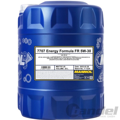 20l mannol energy formula - mannol, fr
