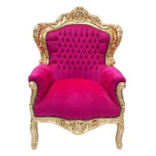 Barocksessel sessel pink gold - pink,