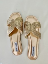 Steve Madden Pantolette Sabot Sandalette rose gold, glänzend Gr. 40 NEU