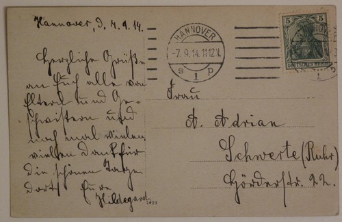 Ansichtskarte hannover 1914 - ansichtskarte,