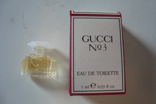 GUCCi No 3  Miniatur 1 ml Eau de Toilette Rar für Sammler Vintage