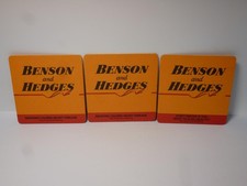 alter Bierdeckel aus Sammlung Benson and Hedges Tabak Zigaretten 3 Stück