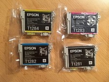 4 original Epson Druckerpatronen T1281 T1282 T1283 T1284 Fuchs Rechnung