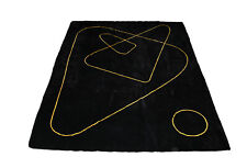 Webteppich 50er Jahre Maria Katzgrau UNIKAT