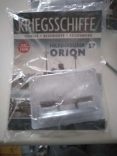 57 - HILFSKREUZER ORION - Kriegsschiff Modell DeAgostini 1:1250 + Zeitung 