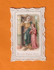 Spitzenbild Die heil. Mutter Anna