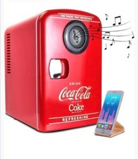 Coca Cola 4L Mini Kühlschrank mit Bluetooth Wireless Lautsprecher