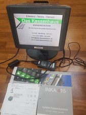 INKA 415 LED REGISTRIERKASSE MONITOR DISPLAY TOUCHSCREEN - GEBRAUCHT - FUNKTIONSFÄHIG