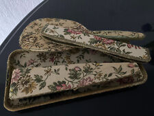 Frisierset antiquarisch,60 Jahre alt.Gobelin,Spiegel,Bürste,Kamm,Ablage,Boudoir