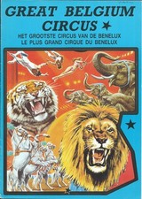 Zirkus  GREAT BELGIUM CIRCUS - Programmheft 1990/91 mit Dressuren aus der DDR