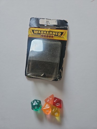 Vintage warhammer 40k - gem, dice