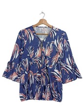 LIBERTY Schlupf-Bluse Damen Bluse Gr. DE 38 blau Casual-Look