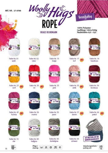100g woolly hugs rope - 100g,