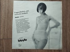 ORIG REKLAME WERBUNG 1966  BLEYLE  Wäsche Garnitur  Dessous