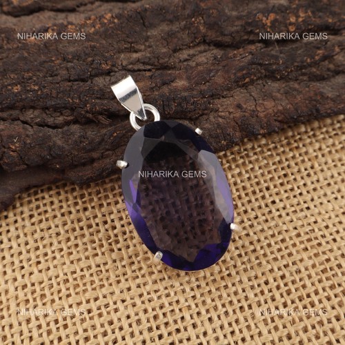 Sterlingsilber oval iolite - sterlingsilber,