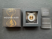 2 $ Dollar Hourglass - Sanduhr Tuvalu 2 oz Silber Antique Finish 2021