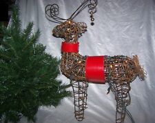 Hirsch mit Beleuchtung und Glöckchen 67 cm Höhe