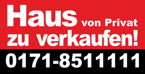 Werbebanner haus von - von, zu