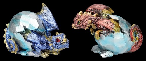 Drachen figuren 2er set - figuren,