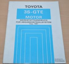 Toyota 3S-GTE Motor ST 165 Abgas Abgaskontrollsystem 1987 Werkstatthandbuch