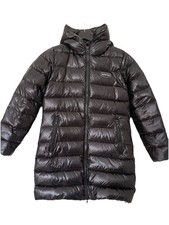 Original DUVETICA Daunenjacke / Parka Mantel Schwarz Glänzend XS Neu