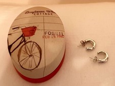 Fossil Ohrringe, Ohrstecker, Creolen