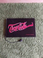 Coca Cola Leuchtreklame Vintage Retro Schwarz-Rot, Kneipenreklame gebraucht