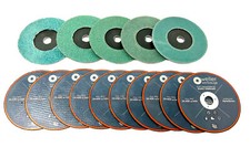 15tlg Zubehör SET Trennscheiben + Schleifscheiben für mini Winkelschleifer 76mm