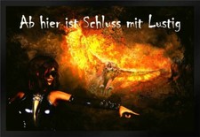 Fußmatte Schmutzfangmatte Ab hier ist Schluß mit lustig F554