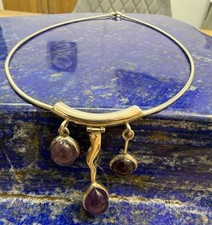 DESIGNER Collier Kette mit  Amethyst 925er Silber
