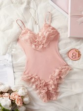 Kinky Kitty Body - ABDL - Baby Adult Höschen Body -Creme Größe XL / 46