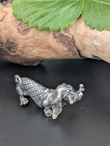 Figur silber 800 miniatur hund - 800,