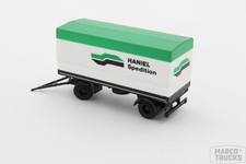 Herpa Planenanhänger grün/weiß/schwarz "Haniel Spedition" /H898-2