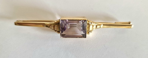 Art deco brosche - brosche, gold
