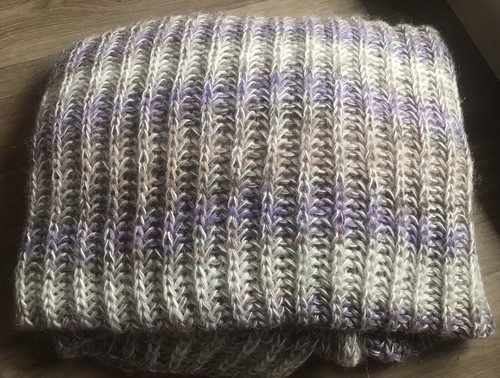 Handgestrickte decke wolle - handgestrickte,