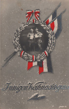 AK Innigen Weihnachtsgruß, Patriotisch, Soldaten in Kranz, Schleife,  (Nr. 2631)