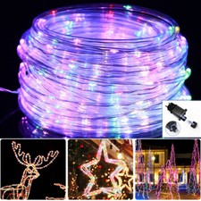 10-30m LED Lichtschlauch Lichterkette Wasserdicht Beleuchtung Garten Außen Deko
