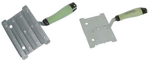 Metallstriegel mit gelgriff - metallstriegel,