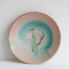 Hildegard Delius Rheinsberg Teller rund Keramik Art Deco handbemalt um 1930