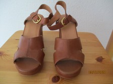 NEU Gr. 38 Sandaletten Sandalen Riemchensandalen Leder mittelbraun VEGABOND