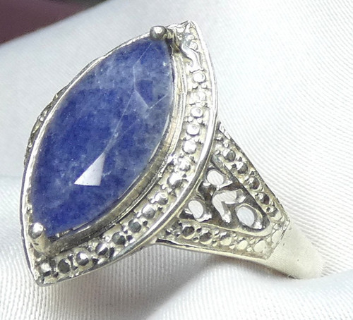 Saphir ring 925 silber - saphir,