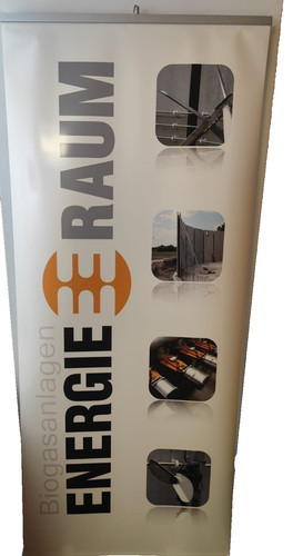 Werbebanner roll - werbebanner, up