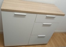 Germania Kommode Top, gebraucht, weiß/ Sonoma-Eiche-Nachbildung +Aufbauanleitung