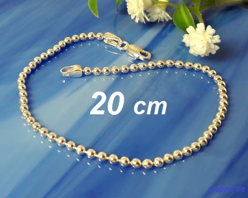 Kugel armband silber - silber, 18