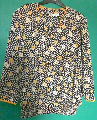 Vintage blumen tunika bluse - vintage,