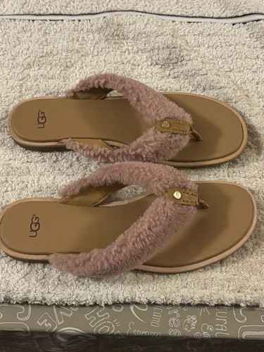 Ugg flip flop mit fell - ugg,