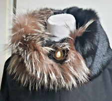 Loop Pelz Schal Silberfuchs Schwarz ungetragen Geschenkidee Weihnachten 