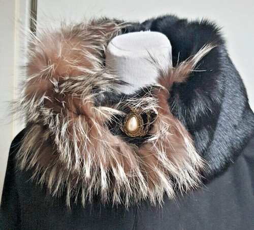 Loop pelz schal silberfuchs - pelz,