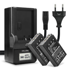 2x Akku für Olympus Pen E-P3 Pen E-P2 900mAh + Ladegerät